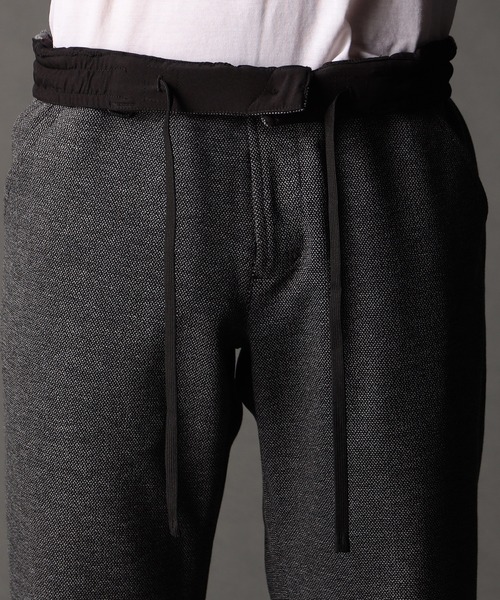 NICOLE CLUB FOR MEN(ニコルクラブフォーメン)の「アラカルトジャカードジャージイージーパンツ(その他パンツ・メンズ・ブラック/ストライプ/チャコールグレー/グレー・LARGE/MEDIUM/SMALL/X-LARGE)」の13枚目の写真