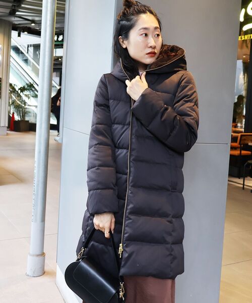 セール】ファーフードロングダウン（ダウンジャケット/コート）｜le