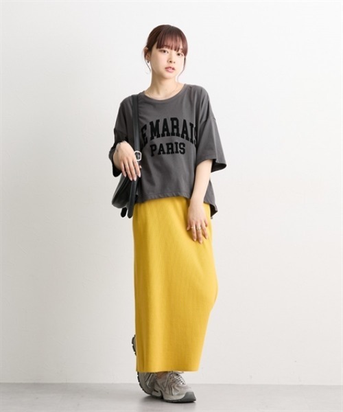 nissen（ニッセン）の「綿混天竺ロゴＴシャツ（Tシャツ/カットソー・レディース・ブラック系1/アイボリー系1/ホワイト系4/ブラック系3/ホワイト系3/ホワイト系1/ホワイト系2・M/L）」の18枚目の写真