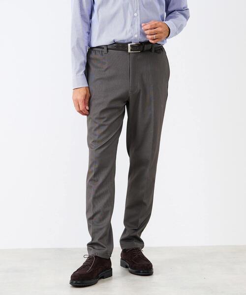 MEN'S MELROSE（メンズメルローズ）の「プリントテックジャージテーパードコンフォートパンツ(セットアップ可)（スラックス・メンズ・チャコールグレー/ライトグレー/ブラウン/ネイビー・3/5/4）」の3枚目の写真