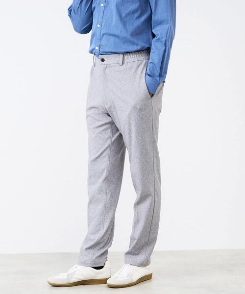 MEN'S MELROSE（メンズメルローズ）の「プリントテックジャージテーパードコンフォートパンツ(セットアップ可)（スラックス・メンズ・チャコールグレー/ライトグレー/ブラウン/ネイビー・3/5/4）」の21枚目の写真