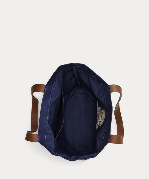 POLO RALPH LAUREN（ポロ ラルフ ローレン）の「Polo ベア ツイル ショッパー トート（トートバッグ・メンズ・ネイビー系1・ONE）」の9枚目の写真