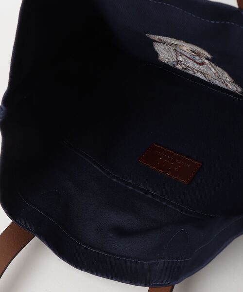 POLO RALPH LAUREN（ポロ ラルフ ローレン）の「Polo ベア ツイル ショッパー トート（トートバッグ・メンズ・ネイビー系1・ONE）」の2枚目の写真