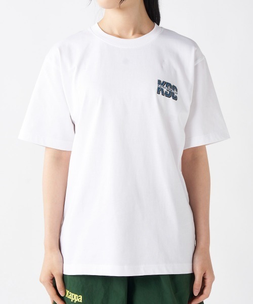 Kappa(カッパ)の「≪ウェルネスシリーズ≫スイムラフィック ユニセックスTシャツ(Tシャツ/カットソー・レディース・ホワイト/ブラック・LARGE/MEDIUM/SMALL)」の12枚目の写真