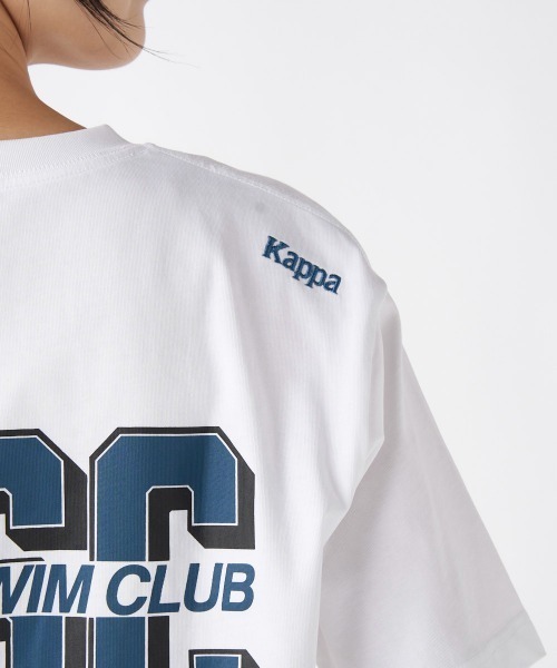 Kappa(カッパ)の「≪ウェルネスシリーズ≫スイムラフィック ユニセックスTシャツ(Tシャツ/カットソー・レディース・ホワイト/ブラック・LARGE/MEDIUM/SMALL)」の5枚目の写真