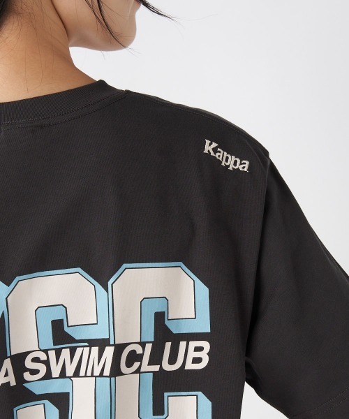 Kappa(カッパ)の「≪ウェルネスシリーズ≫スイムラフィック ユニセックスTシャツ(Tシャツ/カットソー・レディース・ホワイト/ブラック・LARGE/MEDIUM/SMALL)」の7枚目の写真