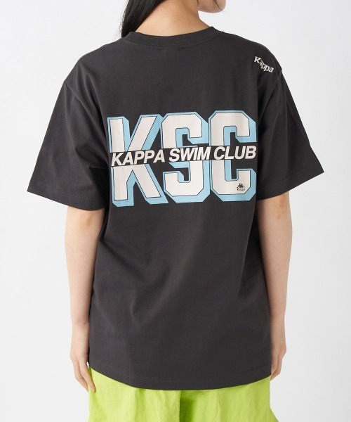 Kappa(カッパ)の「≪ウェルネスシリーズ≫スイムラフィック ユニセックスTシャツ(Tシャツ/カットソー・レディース・ホワイト/ブラック・LARGE/MEDIUM/SMALL)」の11枚目の写真