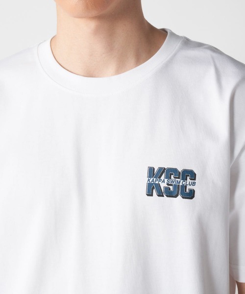 Kappa(カッパ)の「≪ウェルネスシリーズ≫スイムラフィック ユニセックスTシャツ(Tシャツ/カットソー・レディース・ホワイト/ブラック・LARGE/MEDIUM/SMALL)」の21枚目の写真