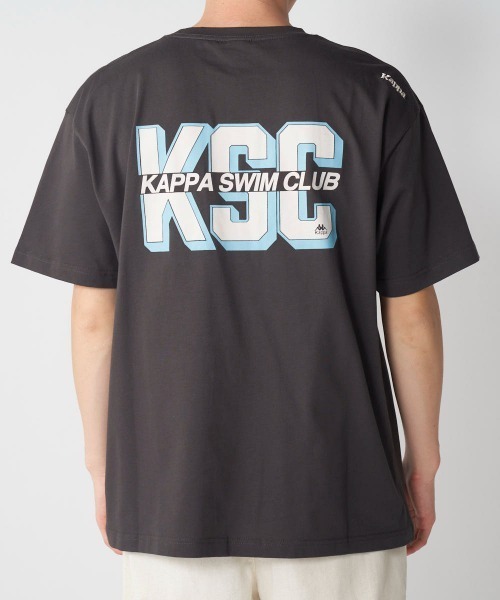 Kappa(カッパ)の「≪ウェルネスシリーズ≫スイムラフィック ユニセックスTシャツ(Tシャツ/カットソー・レディース・ホワイト/ブラック・LARGE/MEDIUM/SMALL)」の15枚目の写真