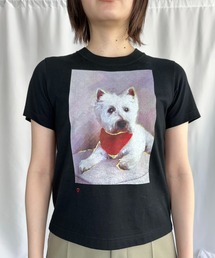 grapevine by k3（グレープバインバイケースリー）の「DOG WITH RED SCARF TEE（Tシャツ/カットソー）」