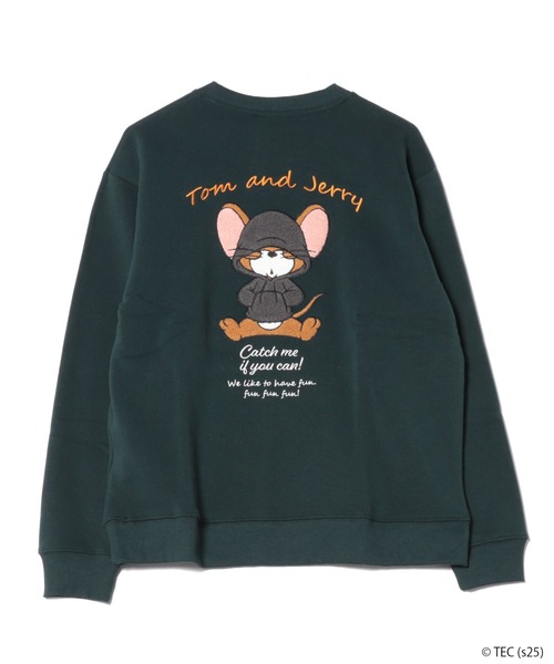 Tom＆Jerry（トムアンドジェリー）の「【公式】トムとジェリー　フーディー＆サガラ刺繍スウェット（スウェット・メンズ・ホワイト/グリーン/スミクロ/アイボリー・M/L）」の14枚目の写真