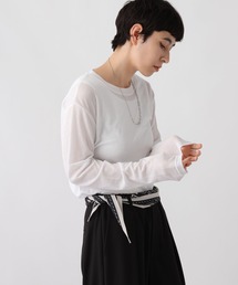 studio CLIP | 《ウタオ》シアーテレコプルオーバー(Tシャツ/カットソー)