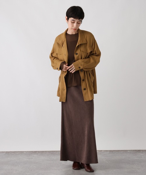 studio CLIP（スタディオクリップ）の「《ウタオ》シアーテレコプルオーバー（Tシャツ/カットソー・レディース・オフホワイト/ライトグレー/ブラウン/ホワイト・FREE）」の16枚目の写真