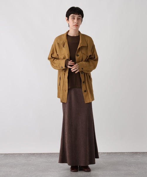 studio CLIP（スタディオクリップ）の「《ウタオ》シアーテレコプルオーバー（Tシャツ/カットソー・レディース・オフホワイト/ライトグレー/ブラウン/ホワイト・FREE）」の17枚目の写真