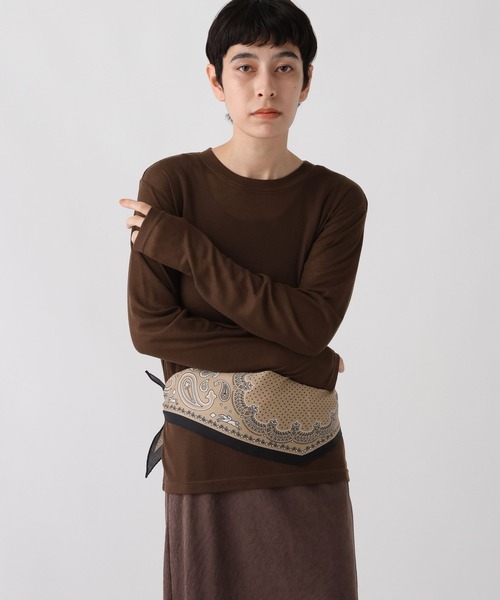 studio CLIP（スタディオクリップ）の「《ウタオ》シアーテレコプルオーバー（Tシャツ/カットソー・レディース・オフホワイト/ライトグレー/ブラウン/ホワイト・FREE）」の18枚目の写真