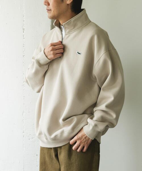 PENNEYS(ぺニーズ)の「『XLサイズ/WEB限定』『別注』PENNEYS×DOORS THE FOX ハーフジップスウェット(スウェット・メンズ・ベージュ/グレー系その他/チャコールグレー・MEDIUM/LARGE/X-LARGE)」の7枚目の写真