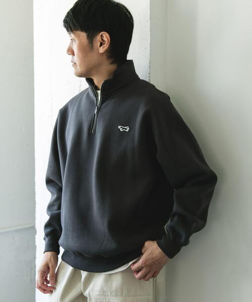 PENNEYS(ぺニーズ)の「『XLサイズ/WEB限定』『別注』PENNEYS×DOORS THE FOX ハーフジップスウェット(スウェット・メンズ・ベージュ/グレー系その他/チャコールグレー・MEDIUM/LARGE/X-LARGE)」の22枚目の写真