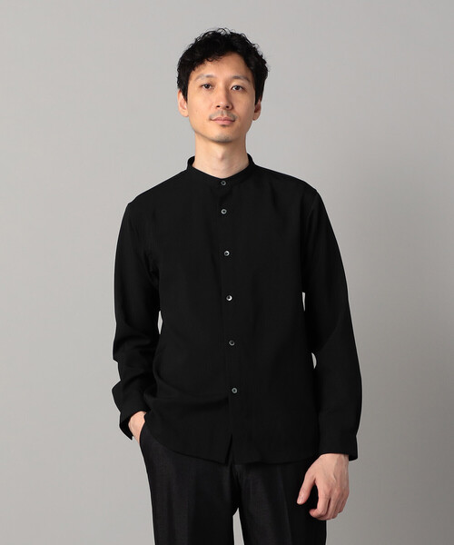 COMME CA MEN(コムサメン)の「ウールライク ノンアイロン ドライトロ バンドカラーシャツ(シャツ/ブラウス・メンズ・グレー/ブラック・M/S/L)」の14枚目の写真