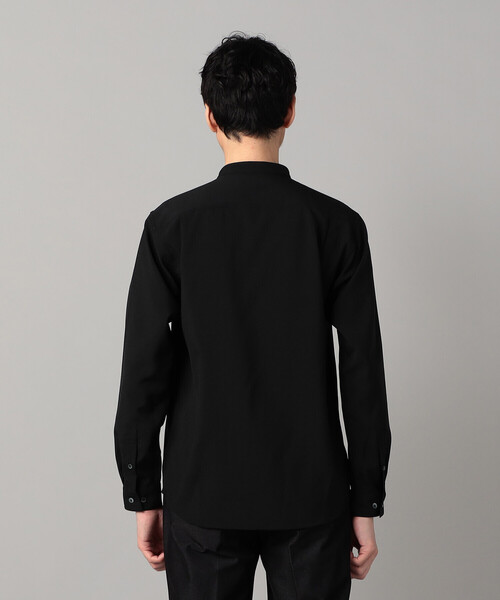COMME CA MEN(コムサメン)の「ウールライク ノンアイロン ドライトロ バンドカラーシャツ(シャツ/ブラウス・メンズ・グレー/ブラック・M/S/L)」の10枚目の写真