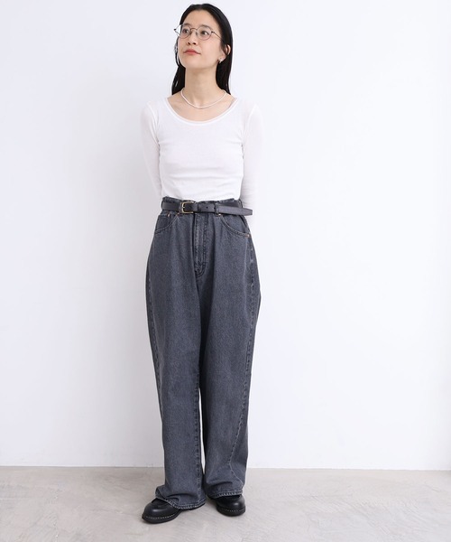 fig London(フィグロンドン)の「_ジンバテレコ long sleeve pullover(Tシャツ/カットソー・レディース・ホワイト/ブラック・FREE)」の14枚目の写真