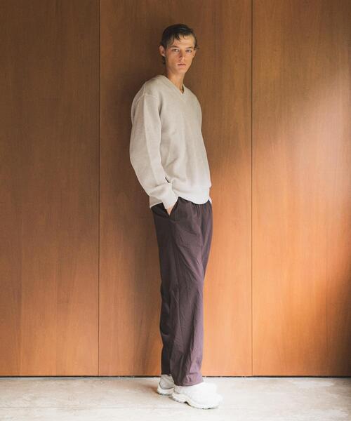 crepuscule（クレプスキュール）の「『別注』crepuscule×URBAN RESEARCH　Moss Stitch V Pullover（ニット/セーター・メンズ・ベージュ/ブラウン/ブラック・1/2）」の8枚目の写真