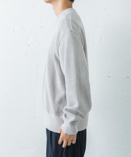crepuscule（クレプスキュール）の「『別注』crepuscule×URBAN RESEARCH　Moss Stitch V Pullover（ニット/セーター・メンズ・ベージュ/ブラウン/ブラック・1/2）」の11枚目の写真