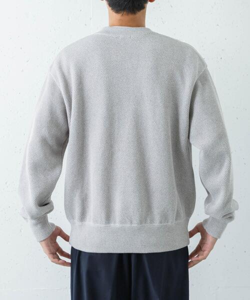 crepuscule（クレプスキュール）の「『別注』crepuscule×URBAN RESEARCH　Moss Stitch V Pullover（ニット/セーター・メンズ・ベージュ/ブラウン/ブラック・1/2）」の12枚目の写真