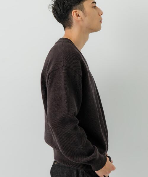 crepuscule（クレプスキュール）の「『別注』crepuscule×URBAN RESEARCH　Moss Stitch V Pullover（ニット/セーター・メンズ・ベージュ/ブラウン/ブラック・1/2）」の19枚目の写真