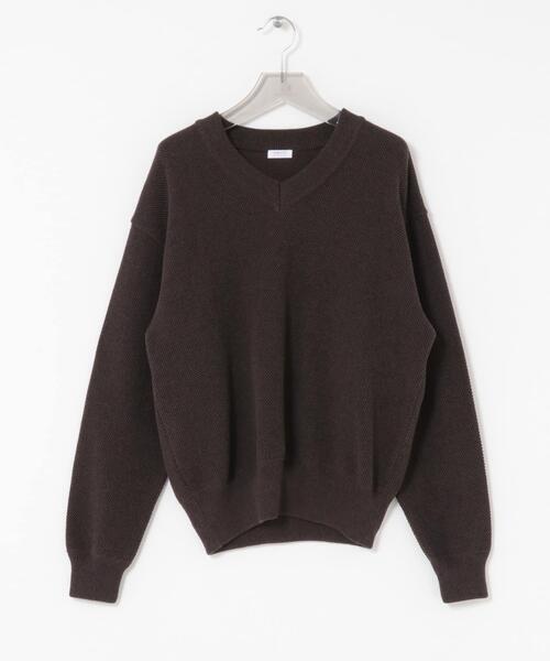 別注』crepuscule×URBAN RESEARCH Moss Stitch V Pullover（ニット