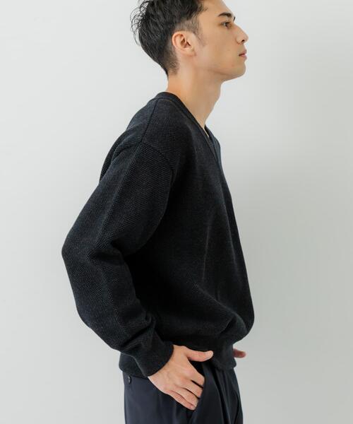 セール】『別注』crepuscule×URBAN RESEARCH Moss Stitch V Pullover