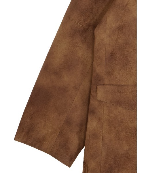 Ameri（アメリ）の「SYNTHETIC SUEDE EMBROIDERY JACKET（テーラードジャケット・レディース・ブラック/キャメル/ピンク・SMALL/MEDIUM）」の5枚目の写真