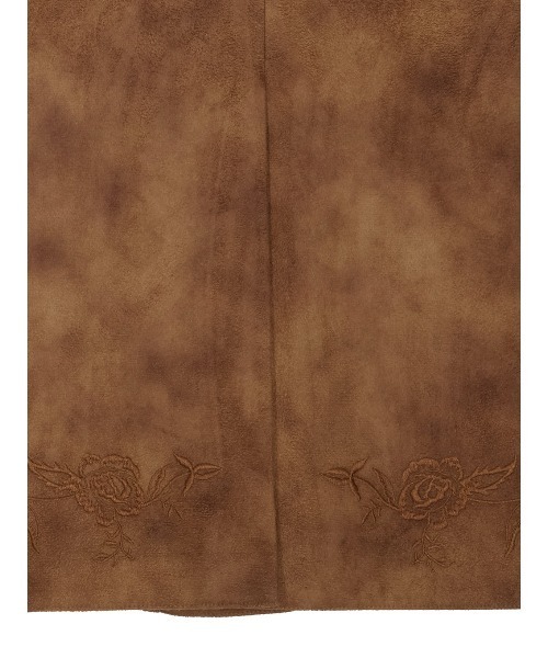 Ameri（アメリ）の「SYNTHETIC SUEDE EMBROIDERY JACKET（テーラードジャケット・レディース・ブラック/キャメル/ピンク・SMALL/MEDIUM）」の11枚目の写真