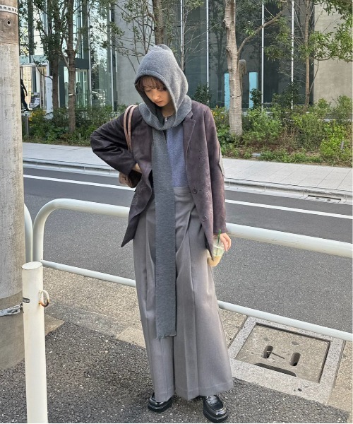 Ameri（アメリ）の「SYNTHETIC SUEDE EMBROIDERY JACKET（テーラードジャケット・レディース・ブラック/キャメル/ピンク・SMALL/MEDIUM）」の22枚目の写真