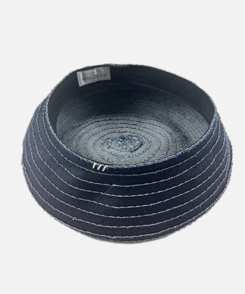 HUNTISM（ハンティズム）の「Denim Braid Beret（ハンチング/ベレー帽・メンズ・インディゴブルー・ONE SIZE）」の7枚目の写真