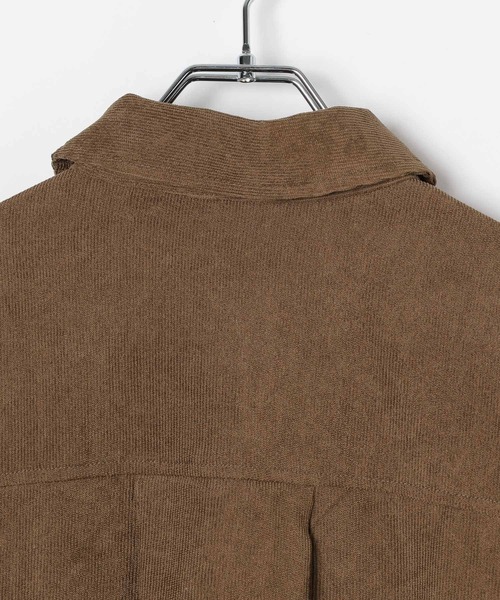 3.3 Field Trip (3.3フィールドトリップ)の「【UNISEX】ALAND/コーデュロイ長袖シャツ(シャツ/ブラウス・レディース・ブラウン/ライトブルー・MEDIUM/SMALL)」の9枚目の写真