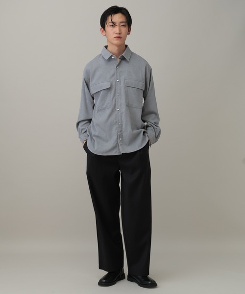 3.3 Field Trip (3.3フィールドトリップ)の「【UNISEX】ALAND/コーデュロイ長袖シャツ(シャツ/ブラウス・レディース・ブラウン/ライトブルー・MEDIUM/SMALL)」の18枚目の写真
