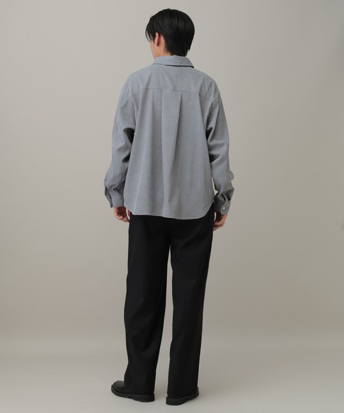 3.3 Field Trip (3.3フィールドトリップ)の「【UNISEX】ALAND/コーデュロイ長袖シャツ(シャツ/ブラウス・レディース・ブラウン/ライトブルー・MEDIUM/SMALL)」の20枚目の写真