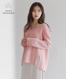 Andemiu | 【手洗い可能】モヘアウールVプルオーバー491832(ニット/セーター)