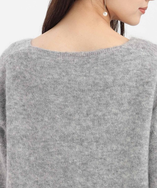 Andemiu(アンデミュウ)の「【手洗い可能】モヘアウールVプルオーバー491832(ニット/セーター・レディース・ピンク/オフホワイト/グレー・FREE)」の14枚目の写真