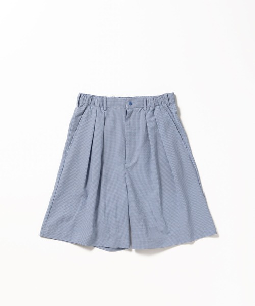 THOUSAND MILE（サウザンドマイル）の「[L's]TUCK SHORT PANTS HIGH AIR PERMEABILITY CHECK/タックショートパンツ（その他パンツ・レディース・ブラウン系その他/ブルー系その他/ブラック系その他・FREE）」の3枚目の写真