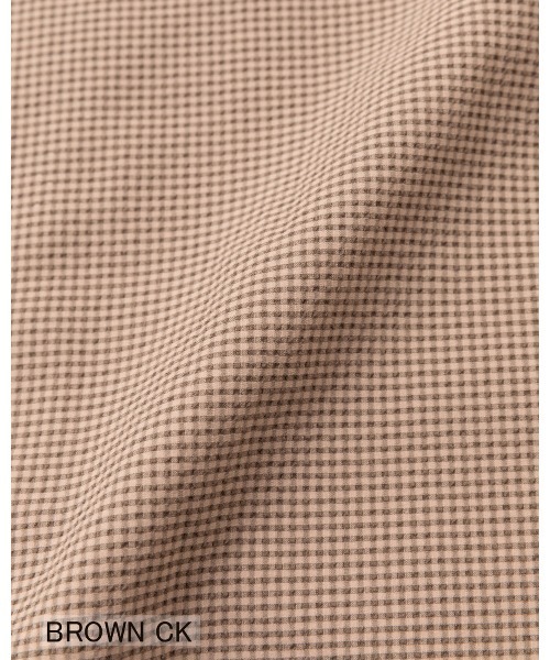THOUSAND MILE（サウザンドマイル）の「[L's]TUCK SHORT PANTS HIGH AIR PERMEABILITY CHECK/タックショートパンツ（その他パンツ・レディース・ブラウン系その他/ブルー系その他/ブラック系その他・FREE）」の4枚目の写真