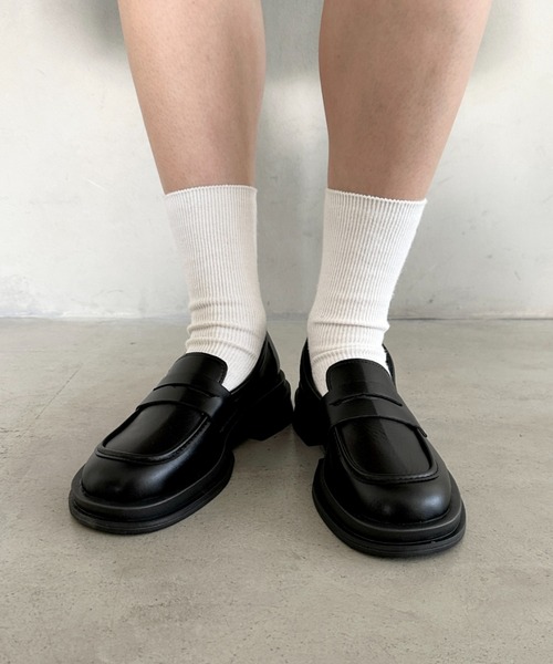 wears(ウェアーズ)の「厚底シンプルコインローファー(ローファー・レディース・ブラック/ブラウン・24.5cm/23.5cm)」の11枚目の写真