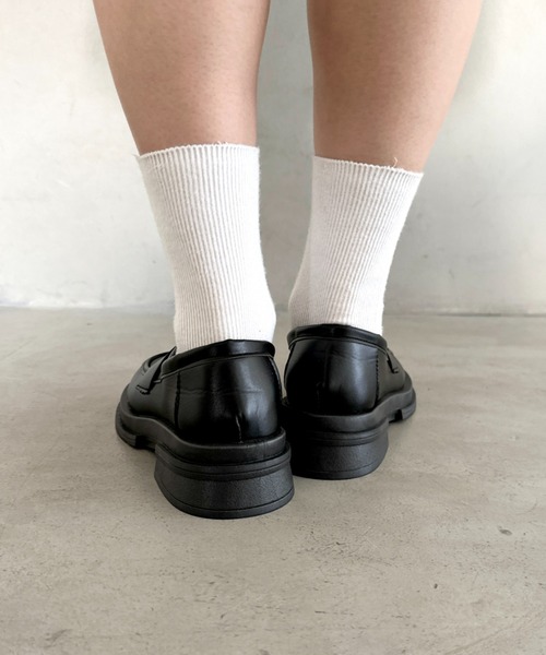 wears(ウェアーズ)の「厚底シンプルコインローファー(ローファー・レディース・ブラック/ブラウン・24.5cm/23.5cm)」の14枚目の写真