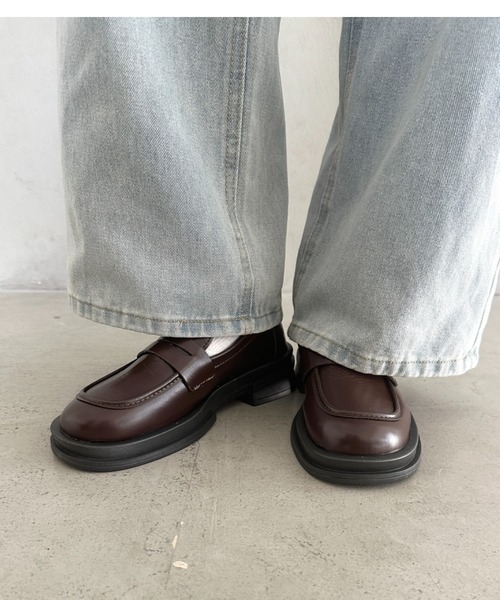 wears(ウェアーズ)の「厚底シンプルコインローファー(ローファー・レディース・ブラック/ブラウン・24.5cm/23.5cm)」の15枚目の写真