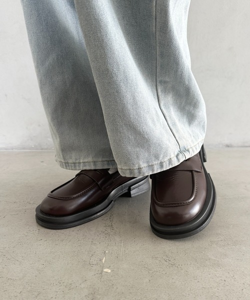 wears(ウェアーズ)の「厚底シンプルコインローファー(ローファー・レディース・ブラック/ブラウン・24.5cm/23.5cm)」の17枚目の写真