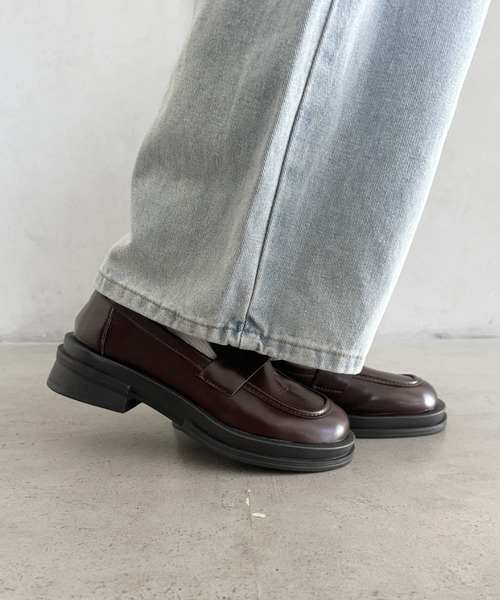 wears(ウェアーズ)の「厚底シンプルコインローファー(ローファー・レディース・ブラック/ブラウン・24.5cm/23.5cm)」の18枚目の写真