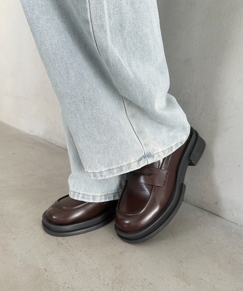 wears(ウェアーズ)の「厚底シンプルコインローファー(ローファー・レディース・ブラック/ブラウン・24.5cm/23.5cm)」の20枚目の写真