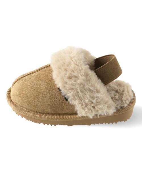 BRANSHES（ブランシェス）の「フェイクムートン/ファーサボサンダル（サンダル・キッズ・アイボリー/キャメル・16.0cm/19.0cm/17.0cm/20.0cm/21.0cm/18.0cm）」の5枚目の写真