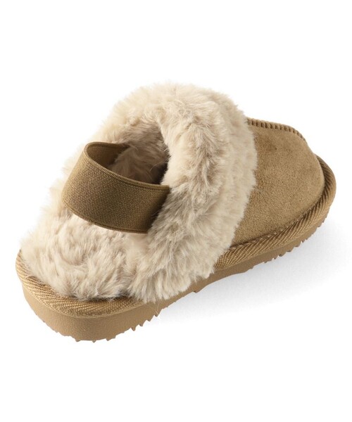 BRANSHES（ブランシェス）の「フェイクムートン/ファーサボサンダル（サンダル・キッズ・アイボリー/キャメル・16.0cm/19.0cm/17.0cm/20.0cm/21.0cm/18.0cm）」の6枚目の写真