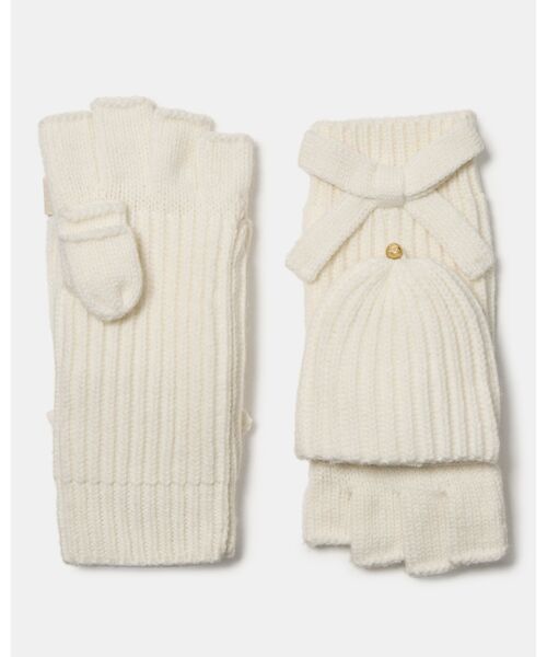 セール】ニット ボウ ポップ トップ ミトン（手袋）｜kate spade new